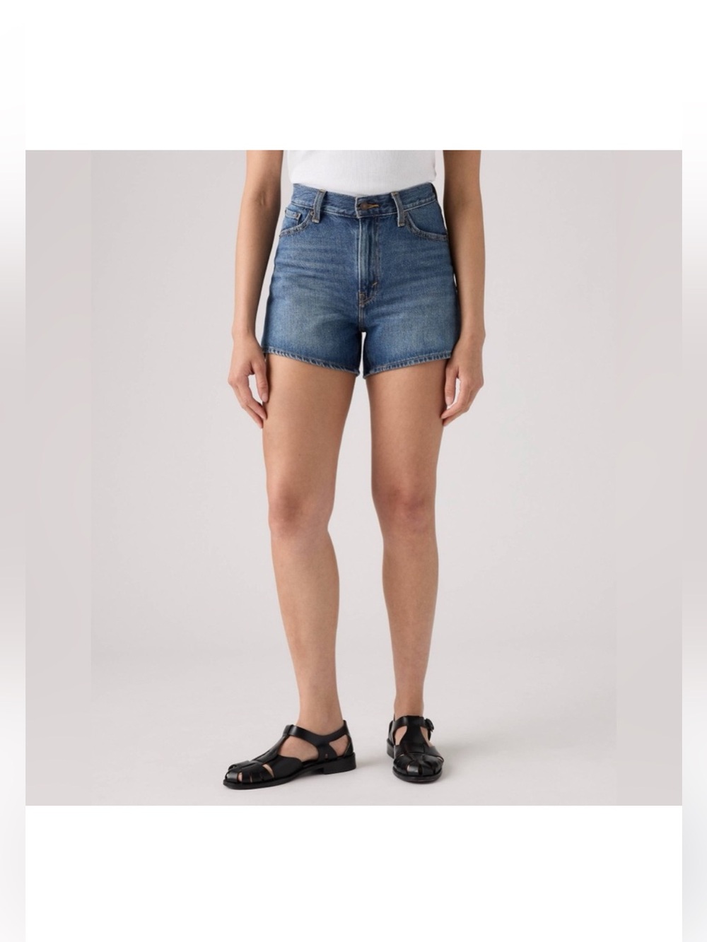 Levi’s premium 80s mom short Blue Denim High-Rise Shorts